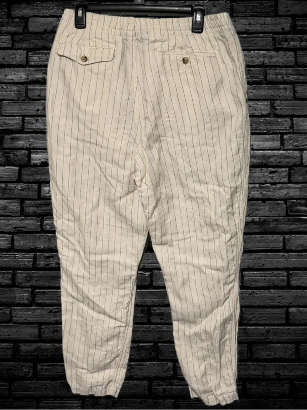 Polo by Ralph Lauren Cream Pinstripe Chinos